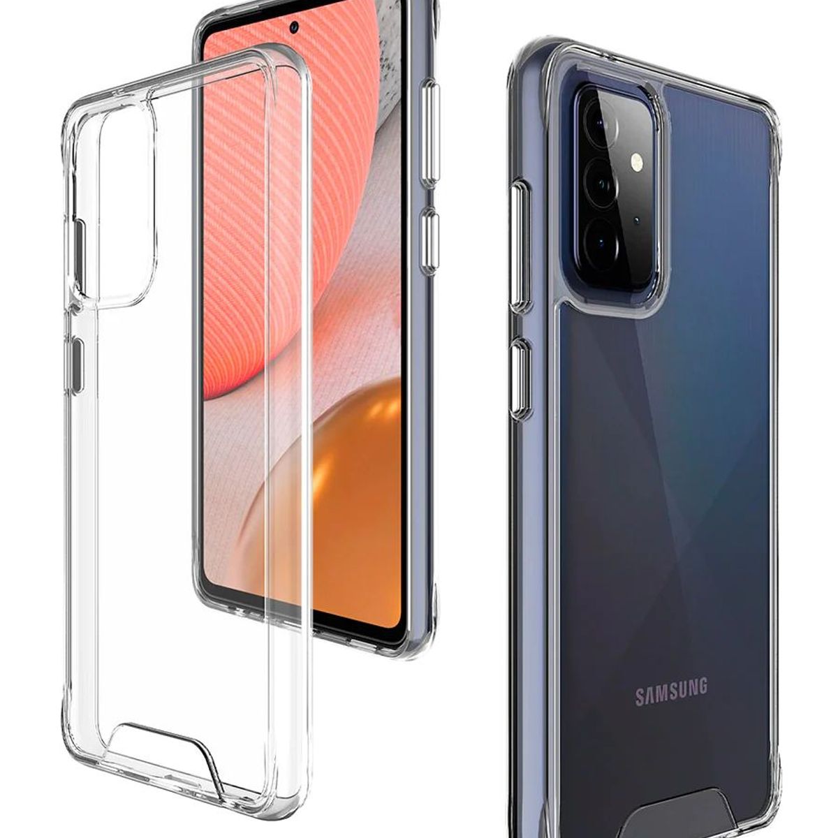GENERICO - Case Space Funda SAMSUNG A02 S -Transparente
