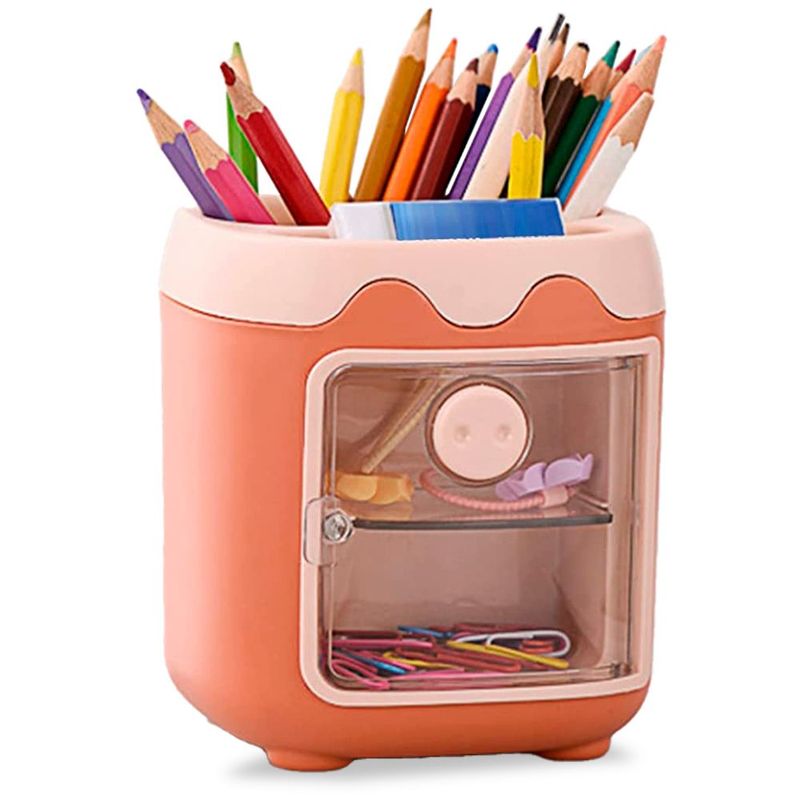 MINARI - Caja Organizador de Escritorio Oficina Lapiceros Cerdito