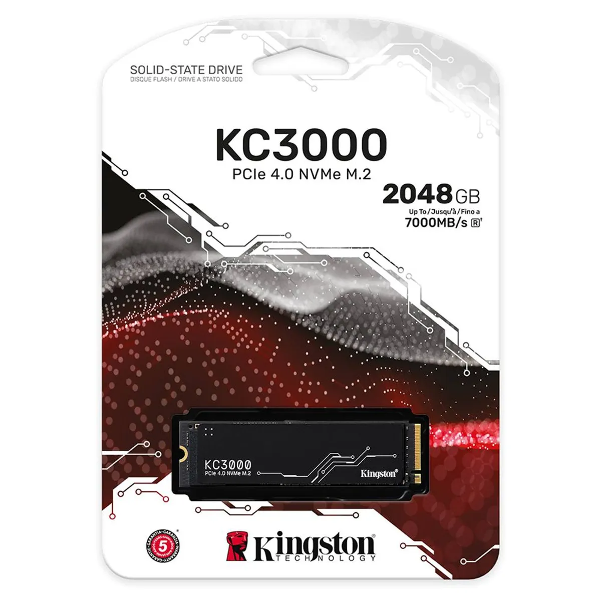 KINGSTON - Disco Solido SSD interno Kingston SKC3000 2TB M2 SSD NVMe Gen4