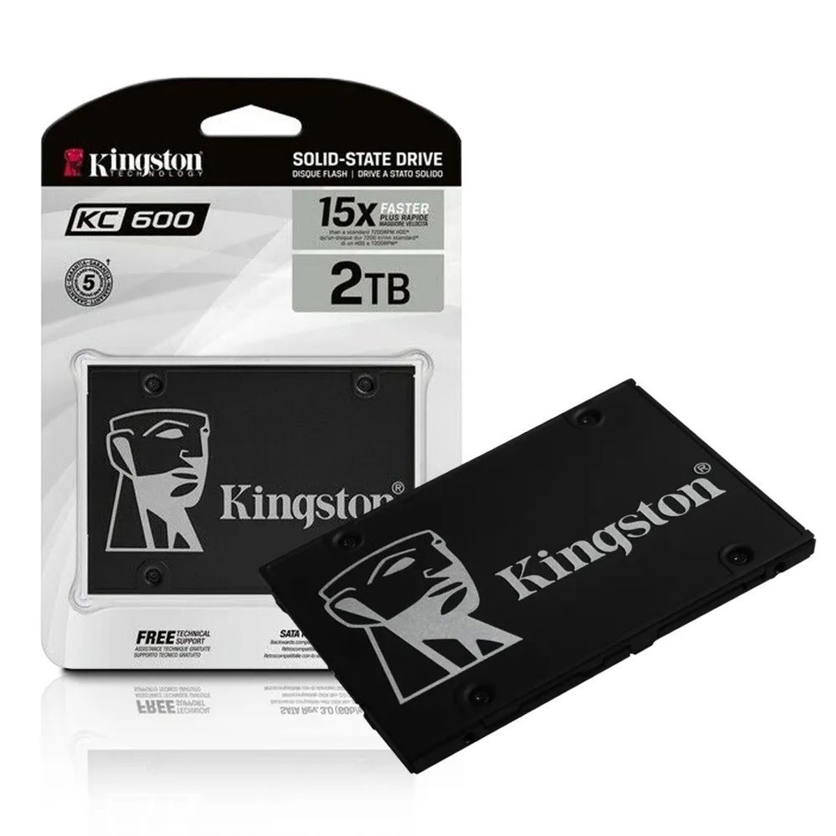 KINGSTON - Disco Solido SSD interno Kingston SKC600 2TB 2.5" SATA