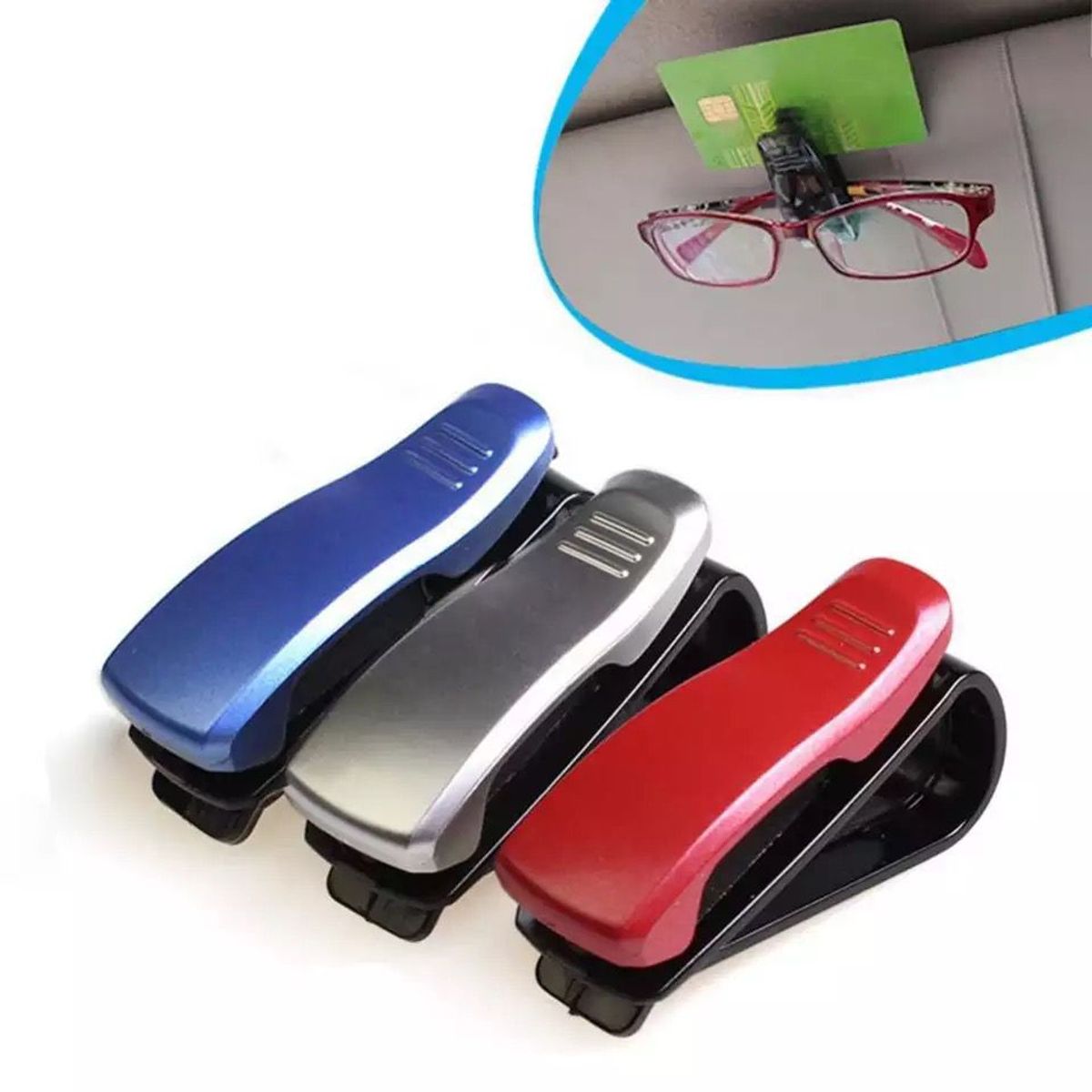 GENERICO - Clip soporte sujetador para lentes gafas autos camionetas
