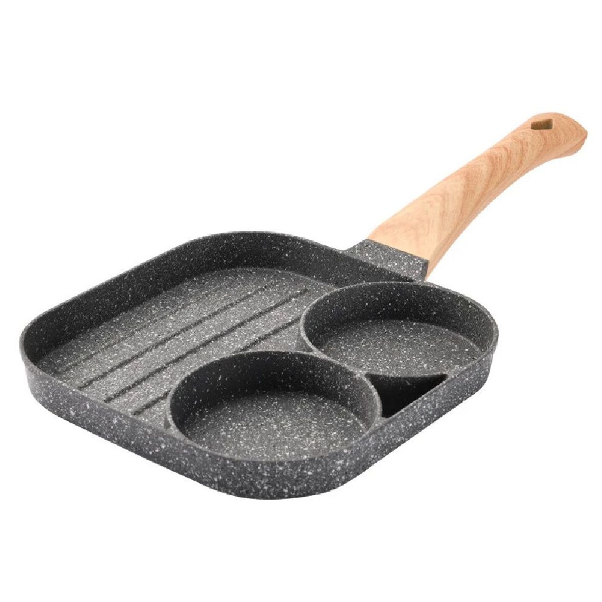 OTTOWARE - Sartén Antiadherente de 3 Secciones