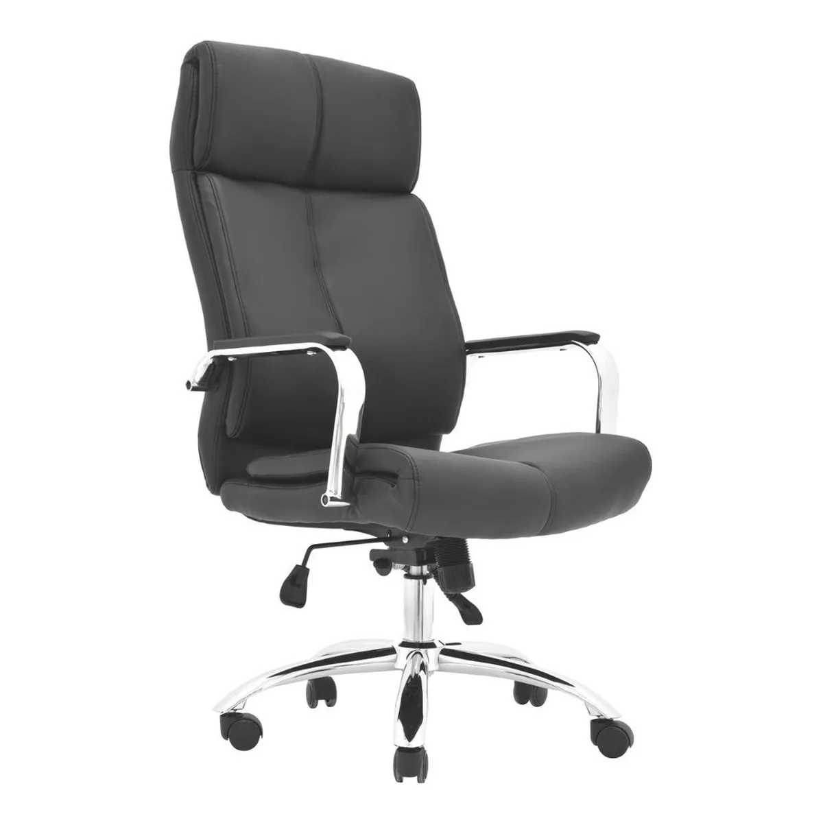 BONNO - Sillon De Escritorio Paris Lap Negro Con Cabecero Bonno