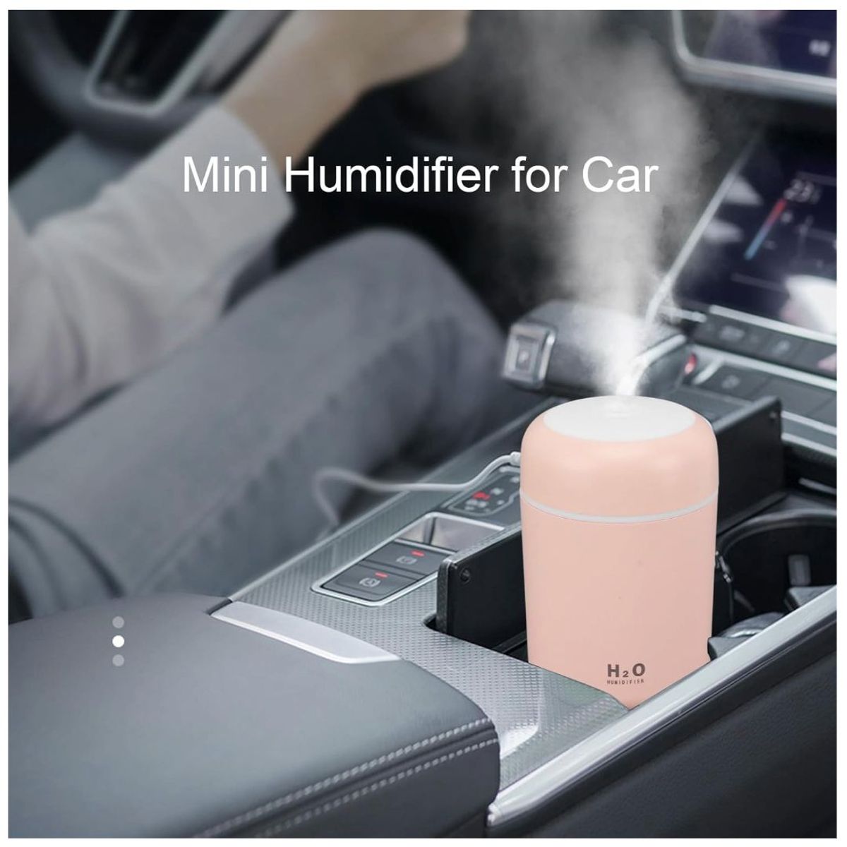 TODO FIT - Mini Humidificador H2O Modelo Portátil Silencioso Recargable Rosa