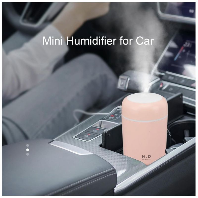 TODO FIT - Mini Humidificador H2O Modelo Portátil Silencioso Recargable Rosa