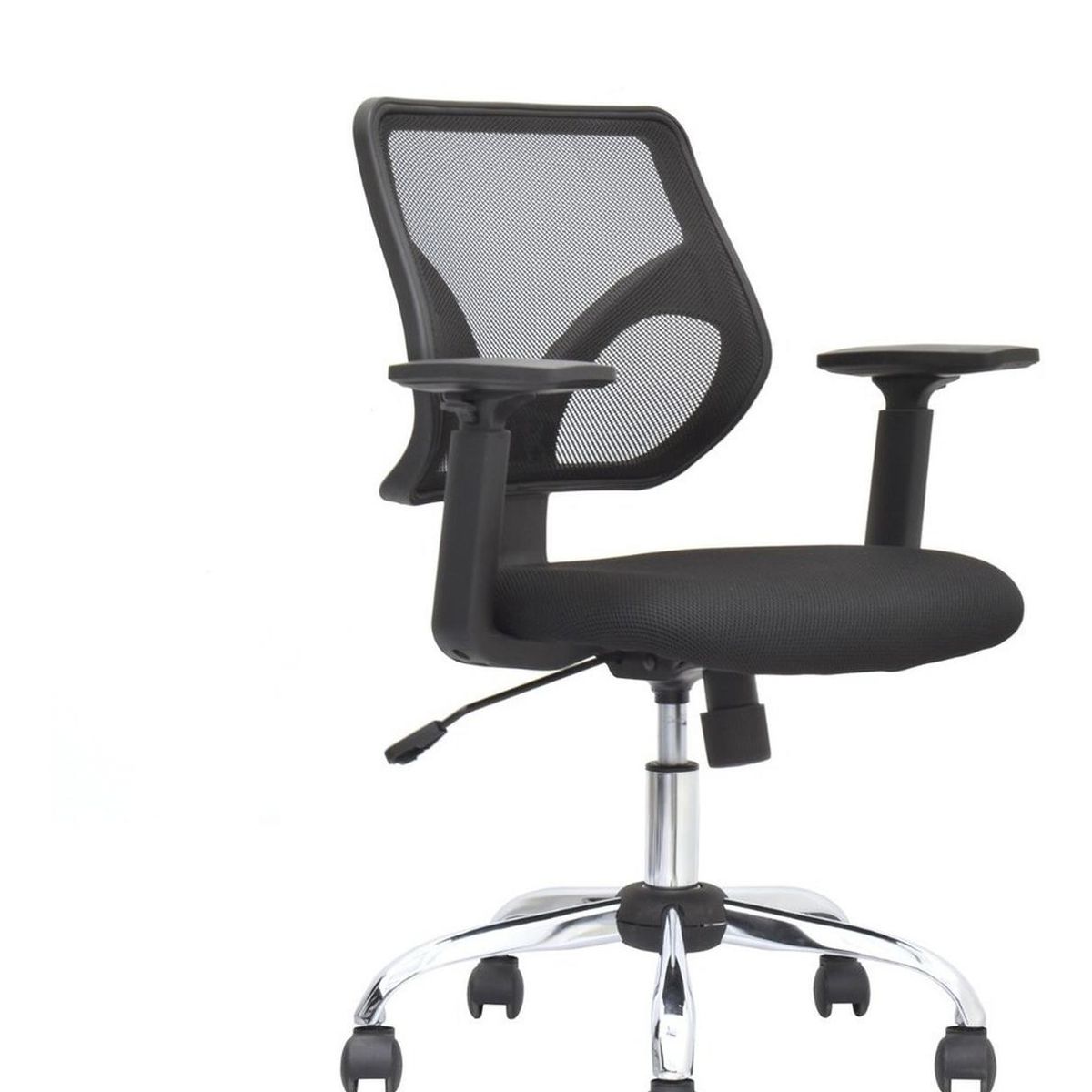 BONNO - Silla De Escritorio Malibu Brazos Regulables Negro Bonno