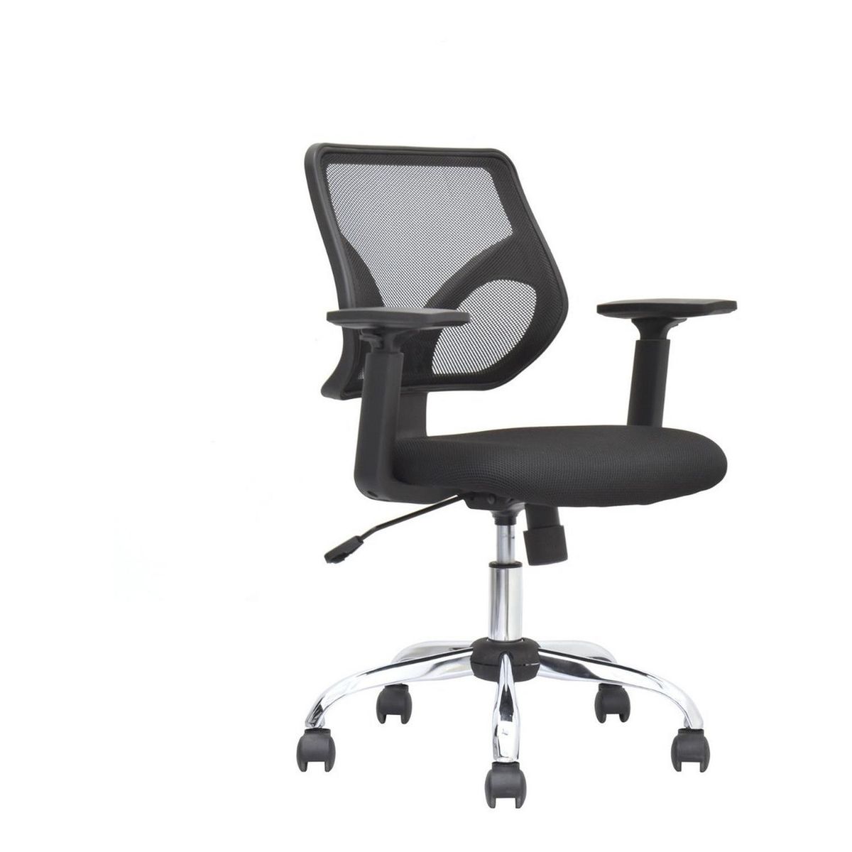 BONNO - Silla De Escritorio Malibu Brazos Regulables Negro Bonno