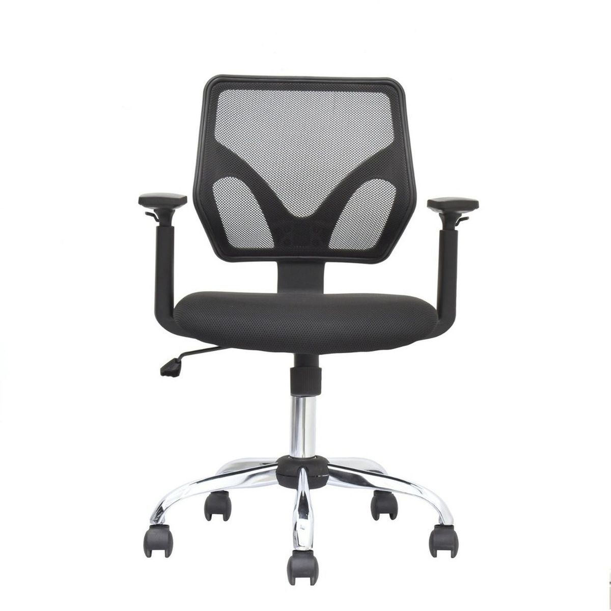 BONNO - Silla De Escritorio Malibu Brazos Regulables Negro Bonno