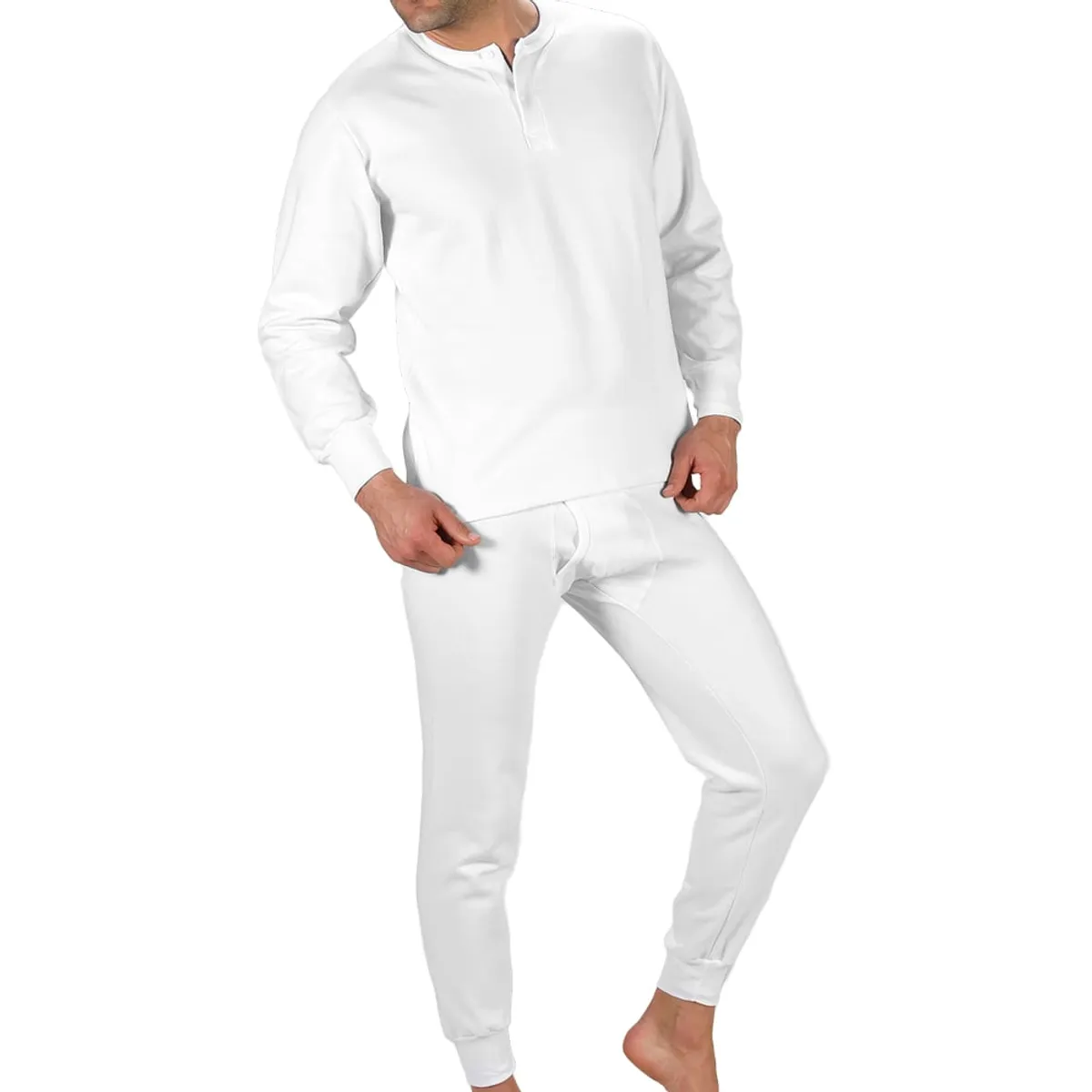 BOSTON - Pijama Afranelada Boston - Blanco