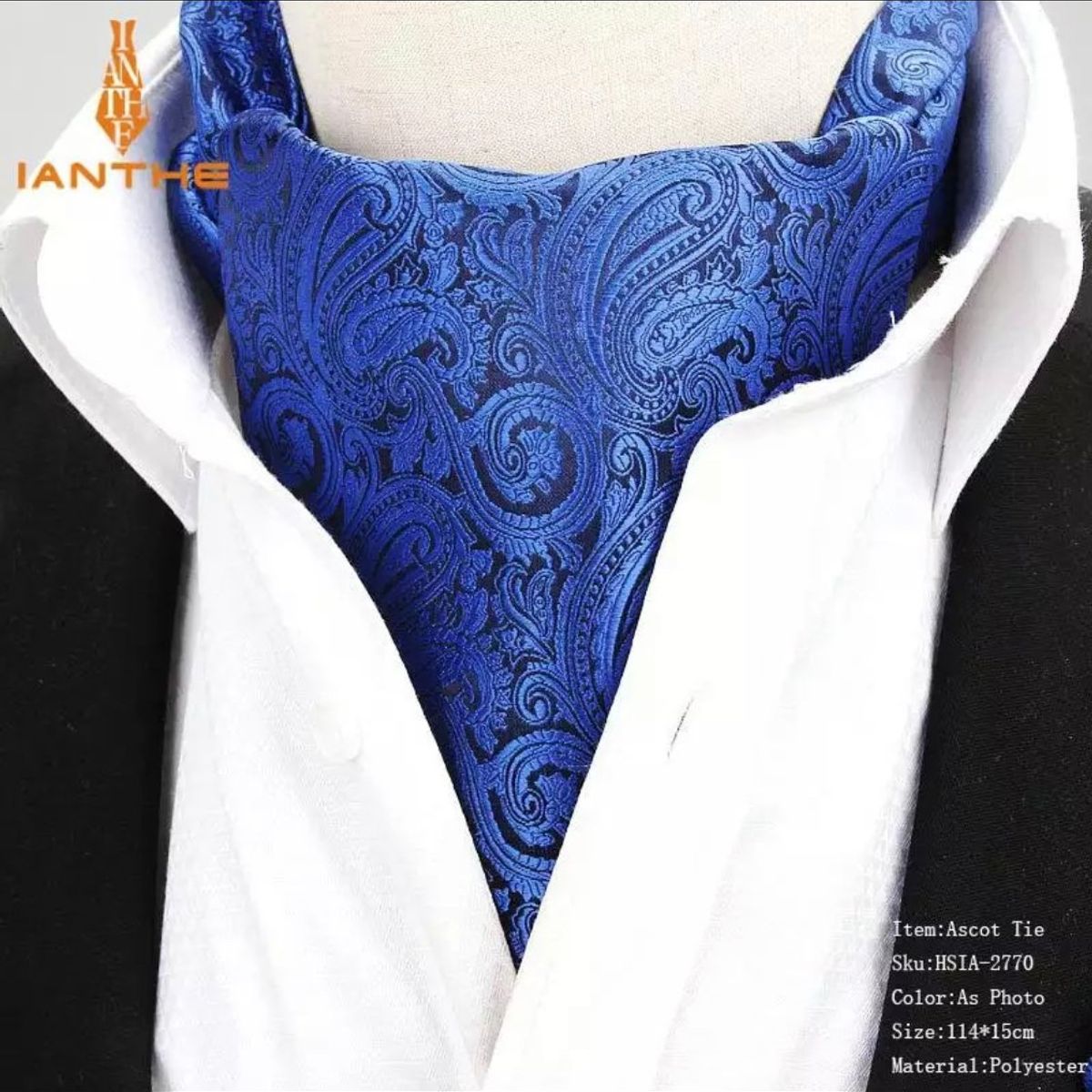 KAST PE - Corbata Cravat hombre Dandy Tie Charles - Azulino