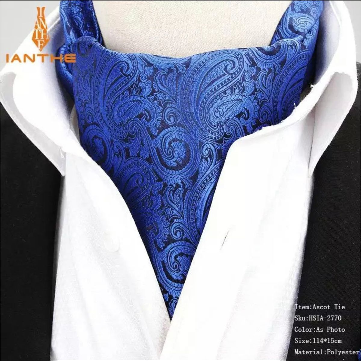 KAST PE - Corbata Cravat hombre Dandy Tie Charles - Azulino