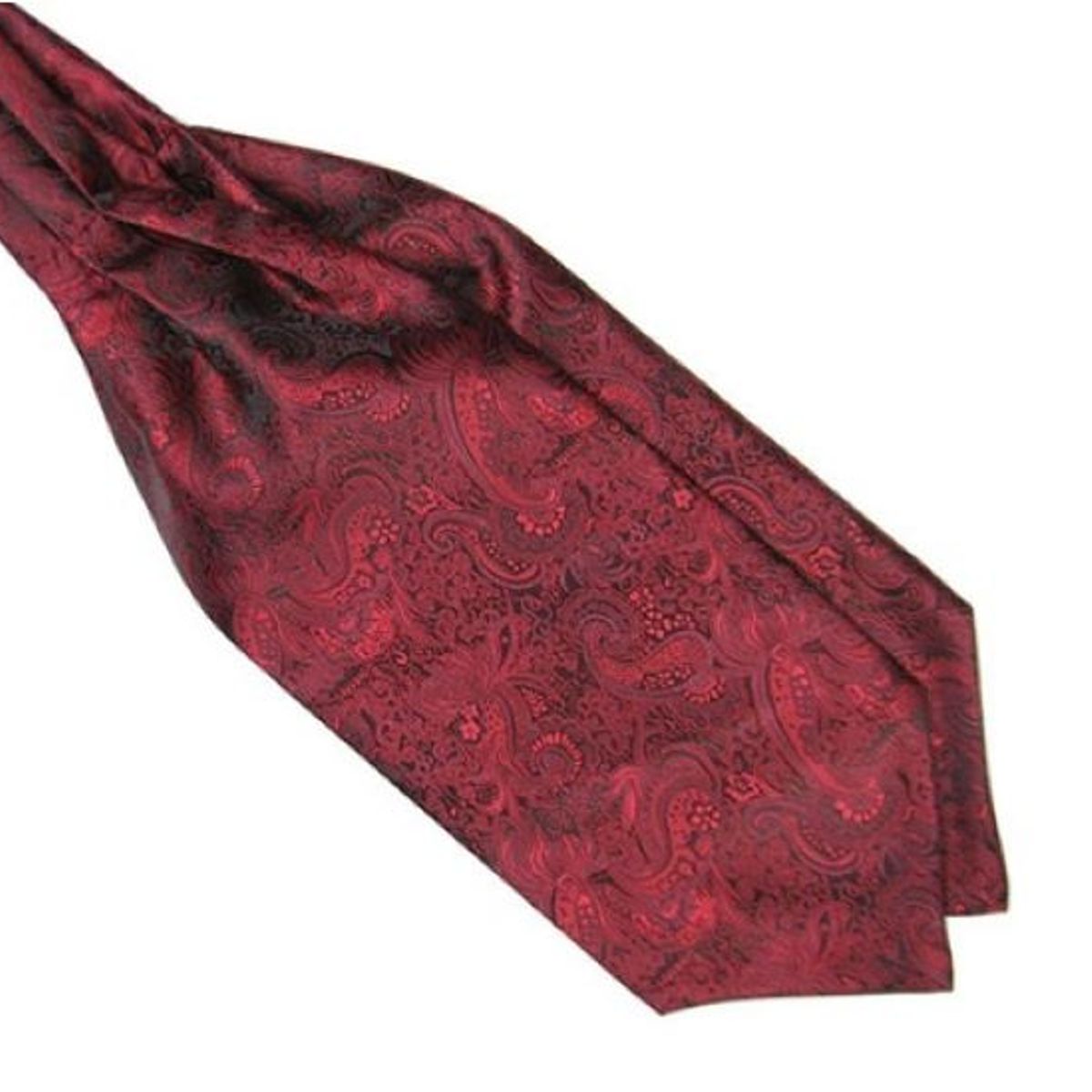 KAST PE - Bufanda Corbata Hombre Modelo Charles Seda - Burgundy