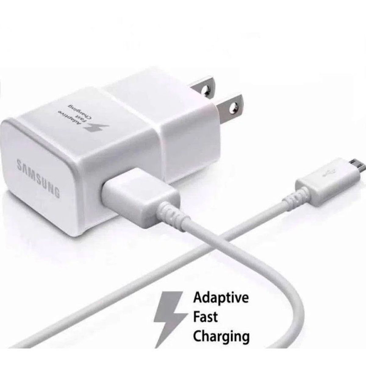 GENERICO - Cargador 2A Micro-Usb V8  Galaxy S7 Blanco