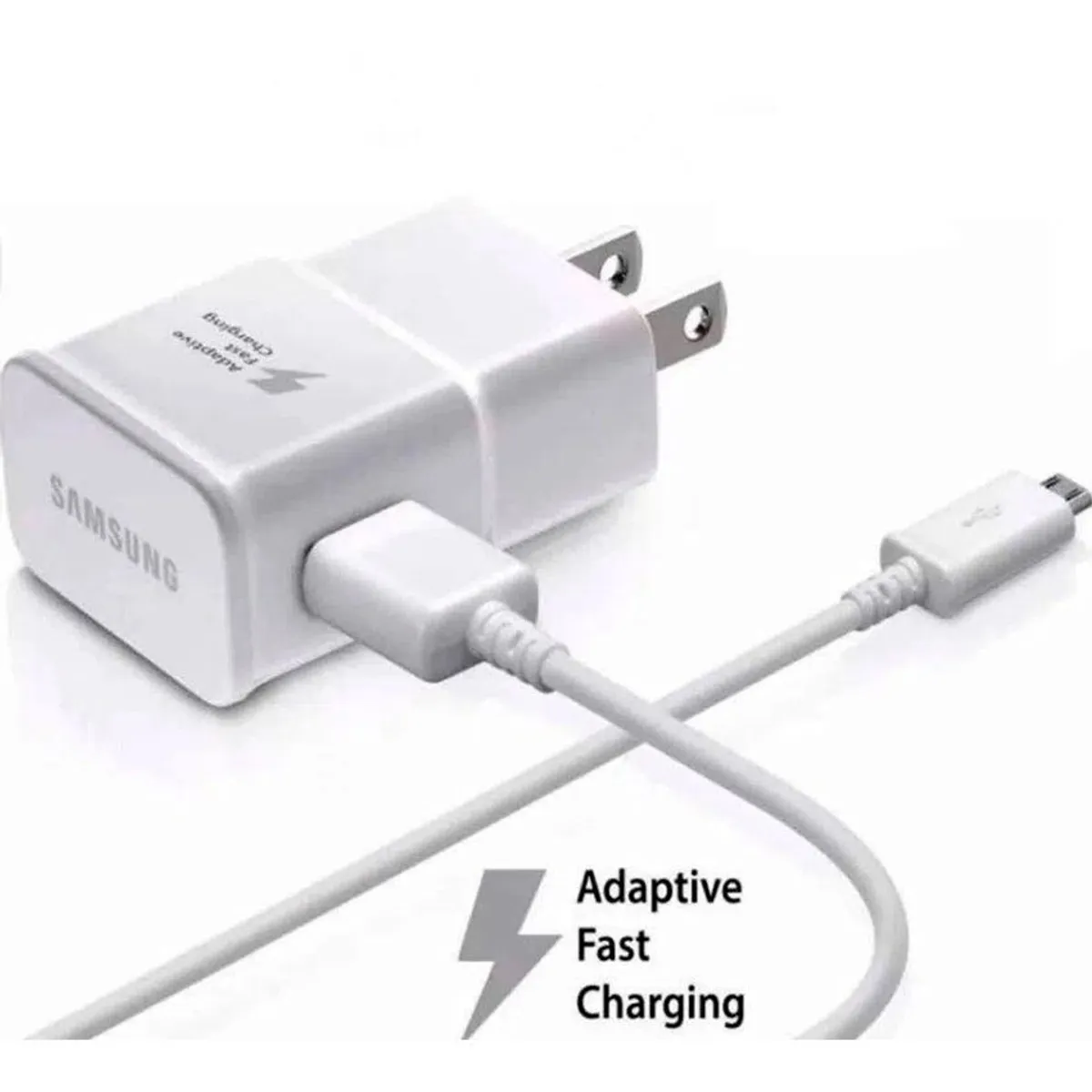 GENERICO - Cargador 2A Micro-Usb V8  Galaxy S7 Blanco