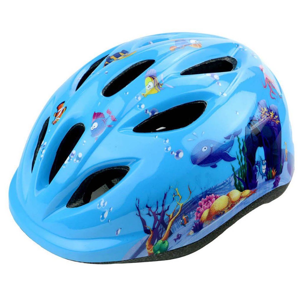 GENERICO - Casco para bicicleta o patineta niño regulable - Azul