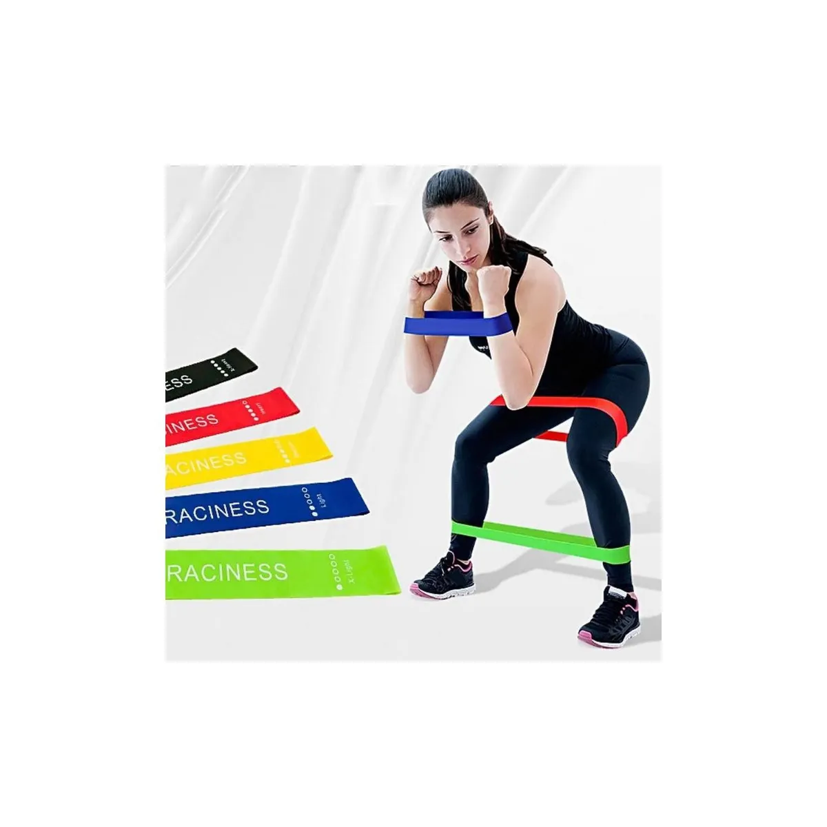 GENERICO - Bandas De Latex Cerradas Set x 5 Resistencias Raciness