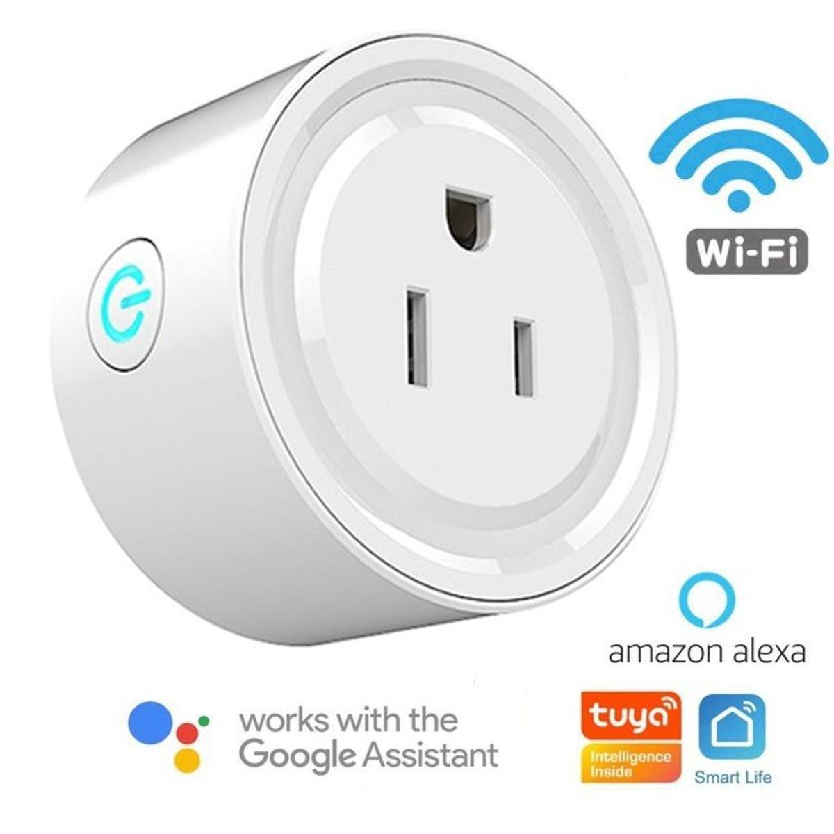 GENERICO - Enchufe Wifi Inteligente Smart Domotica Google home assitant y Alexa