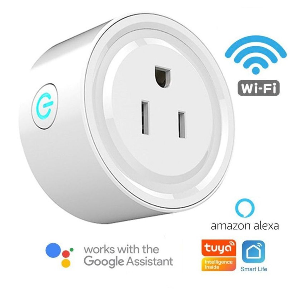 GENERICO - Enchufe Wifi Inteligente Smart Domotica Google home assitant y Alexa