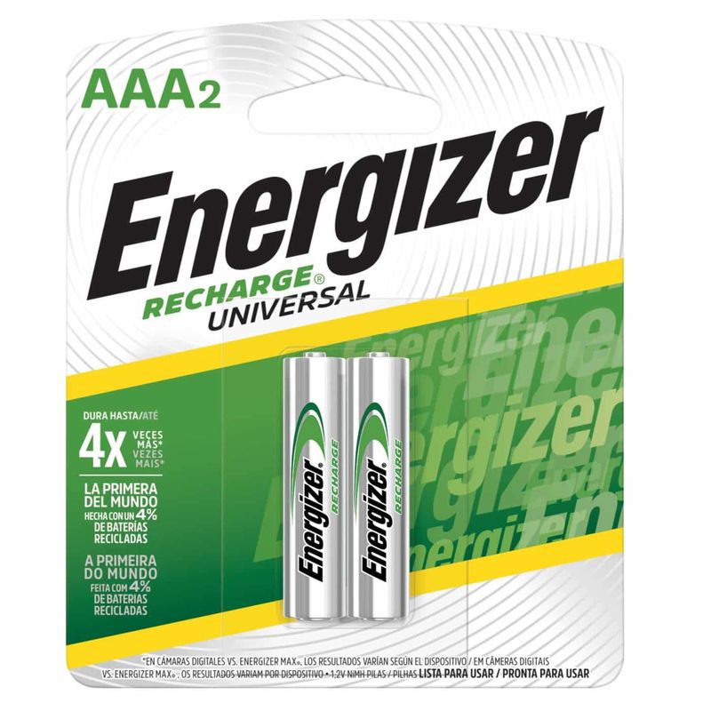ENERGIZER - Pilas Recargables Energizer AAA x 2 700mAh