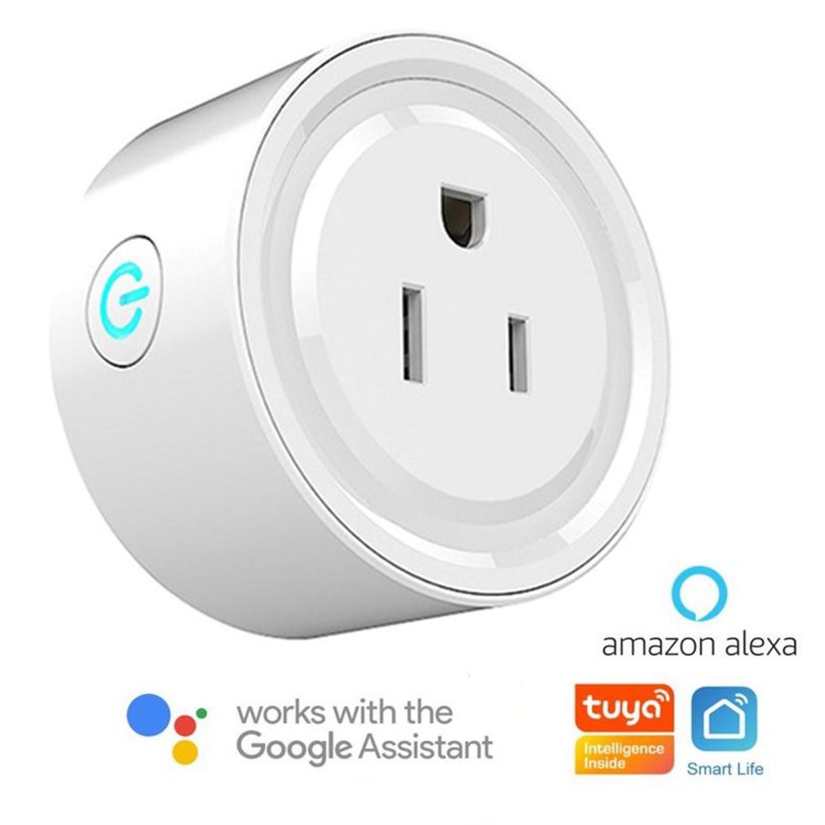 GENERICO - Enchufe Inteligente Smart Wifi Domotica Google home Assitant y Alexa