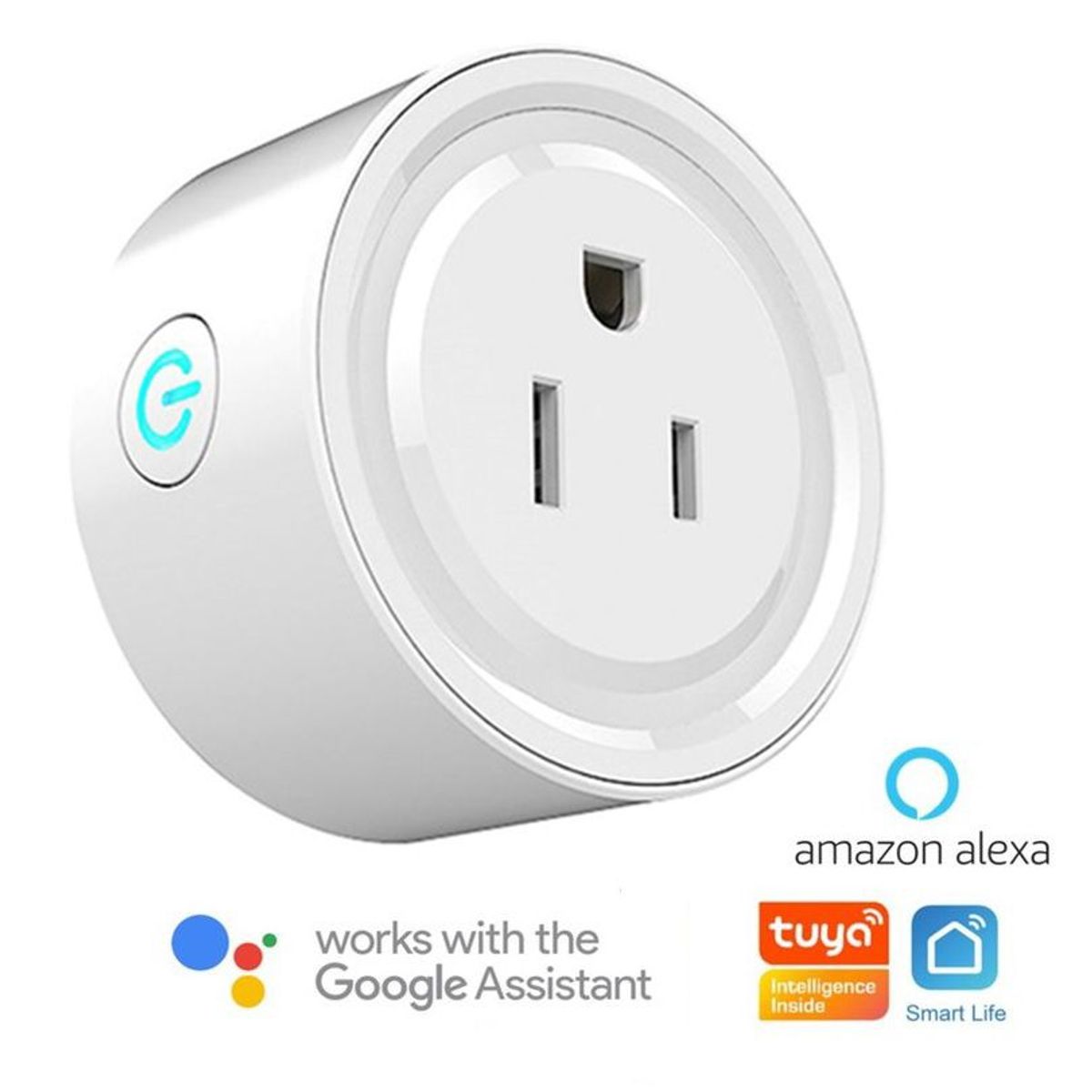 GENERICO - Enchufe Inteligente Smart Wifi Domotica Google home Assitant y Alexa