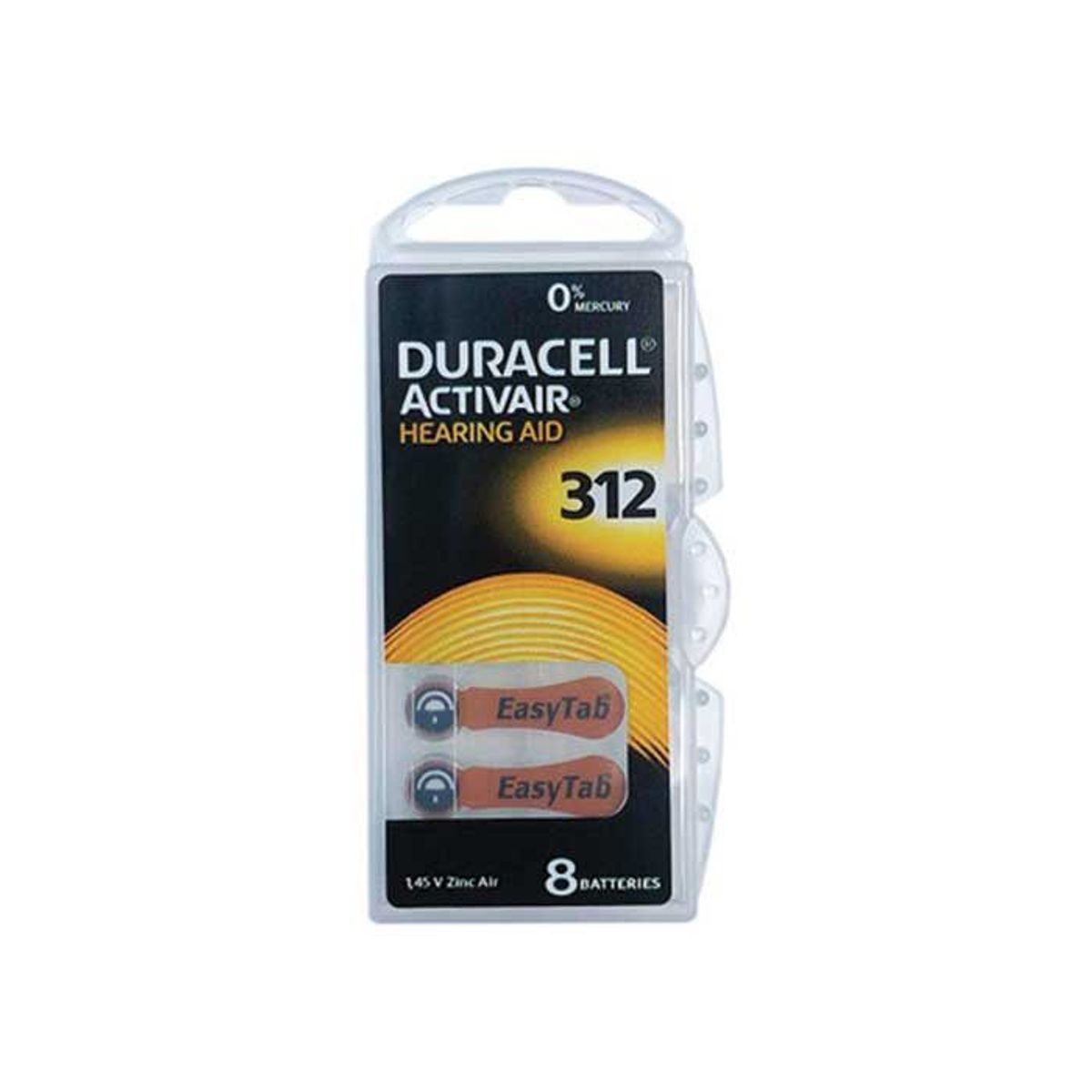DURACELL - PILAS PARA AUDIFONOS MEDICADOS DURACELL 312 x 8 PILAS