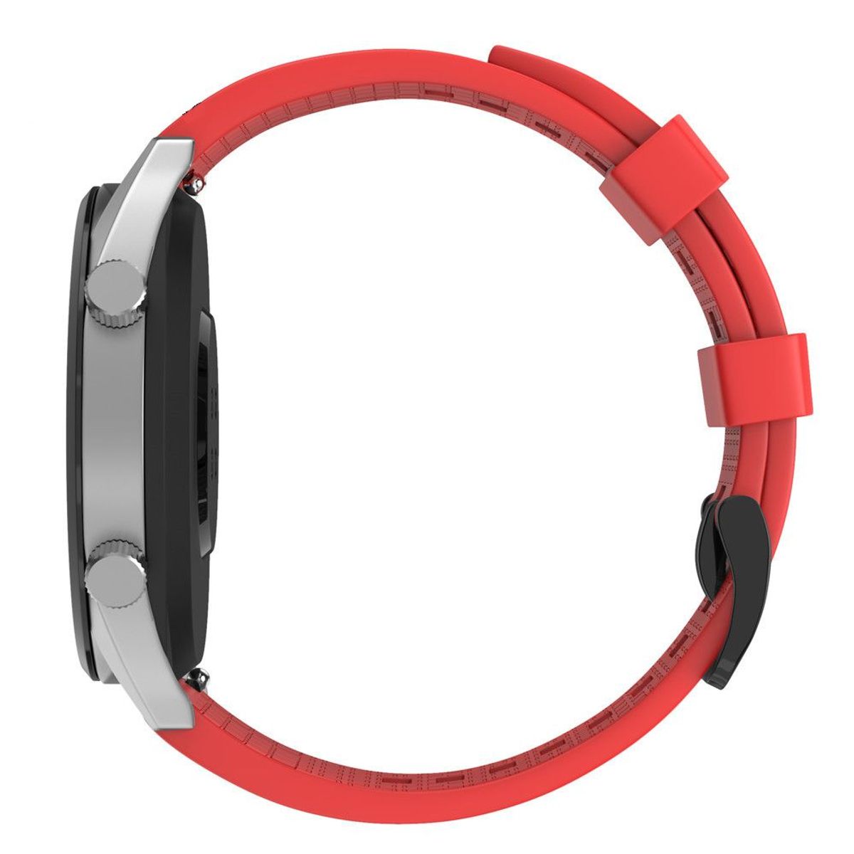 GENERICO - Correa Silicona Sport 2 para XIAOMI MI WATCH - Rojo