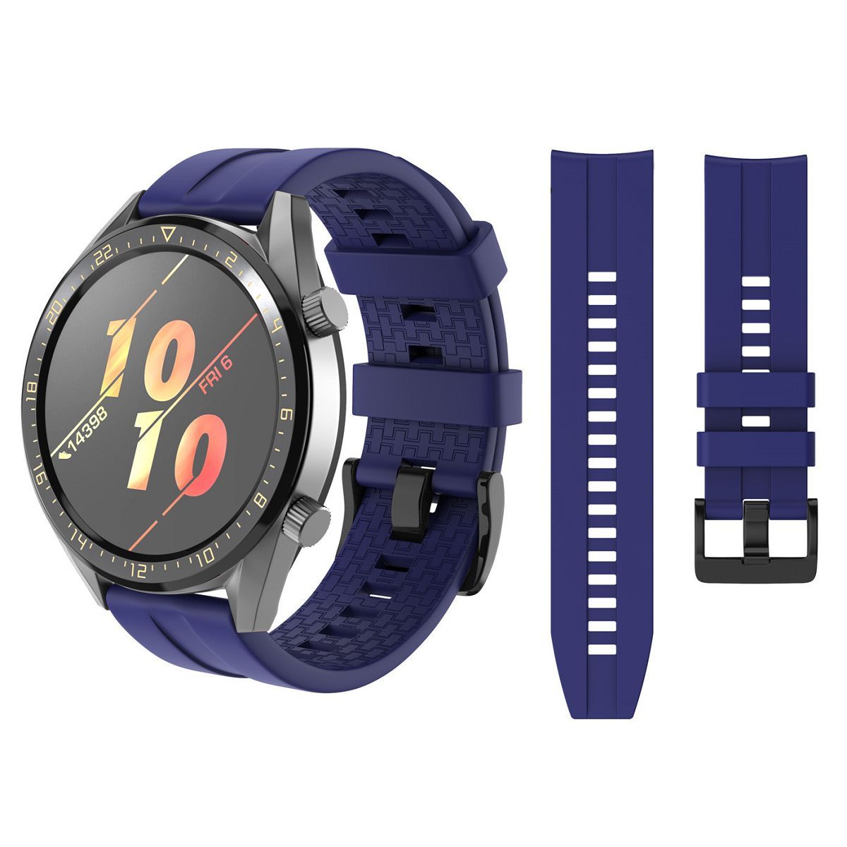 GENERICO - Correa Silicona Sport 2 para HUAWEI WATCH GT2 46mm / GT2 PRO - Azul