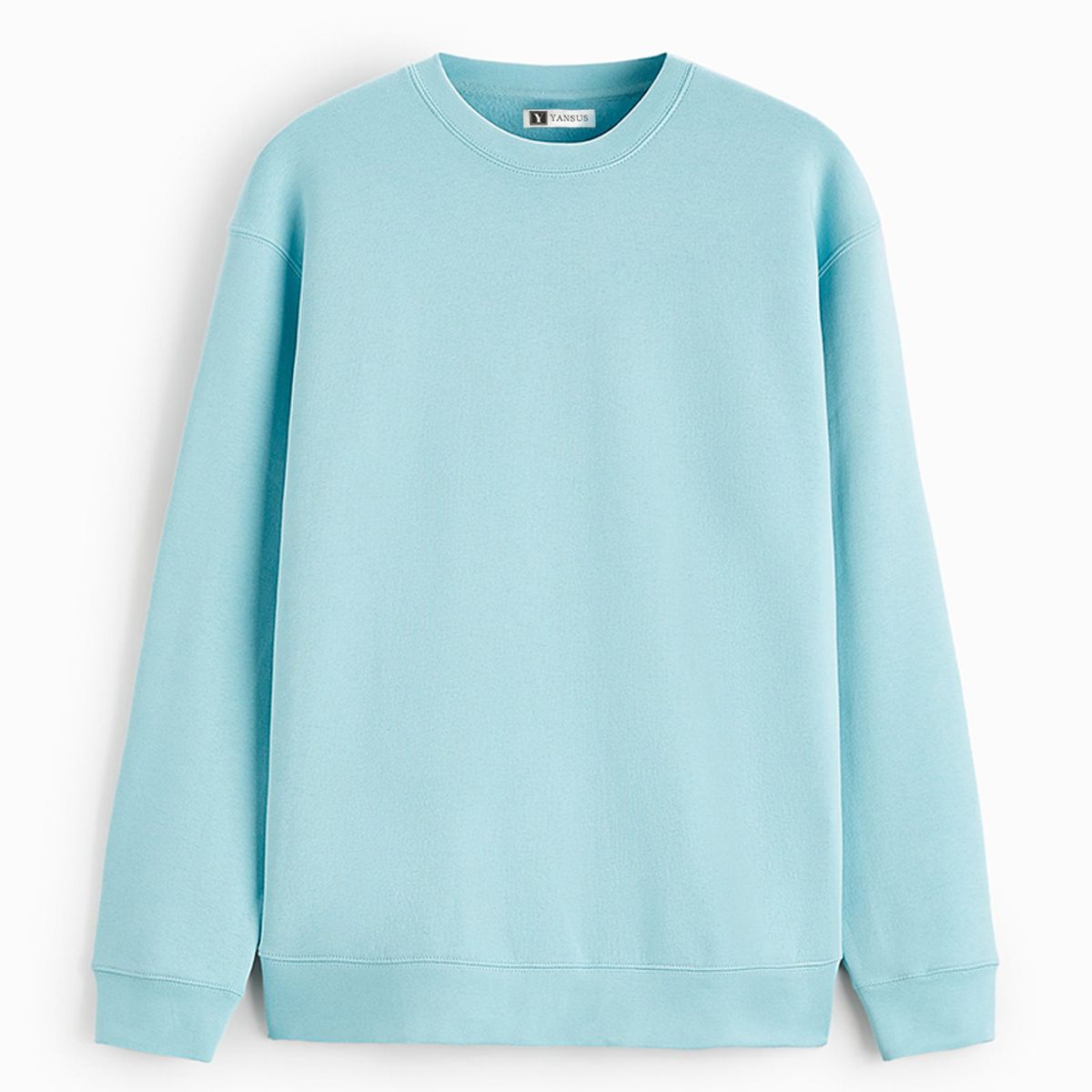 YANSUS - Polera Hombre Yansus Celeste Cuello Redondo