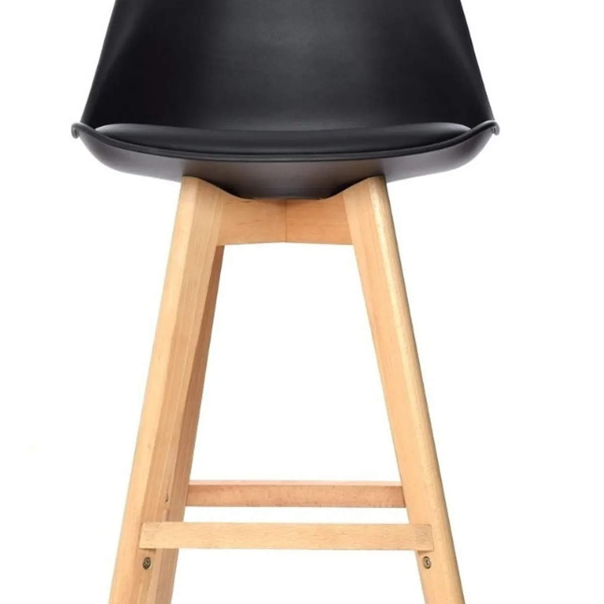 BONNO - Banco Para Bar Ema Fijo Negro Bonno