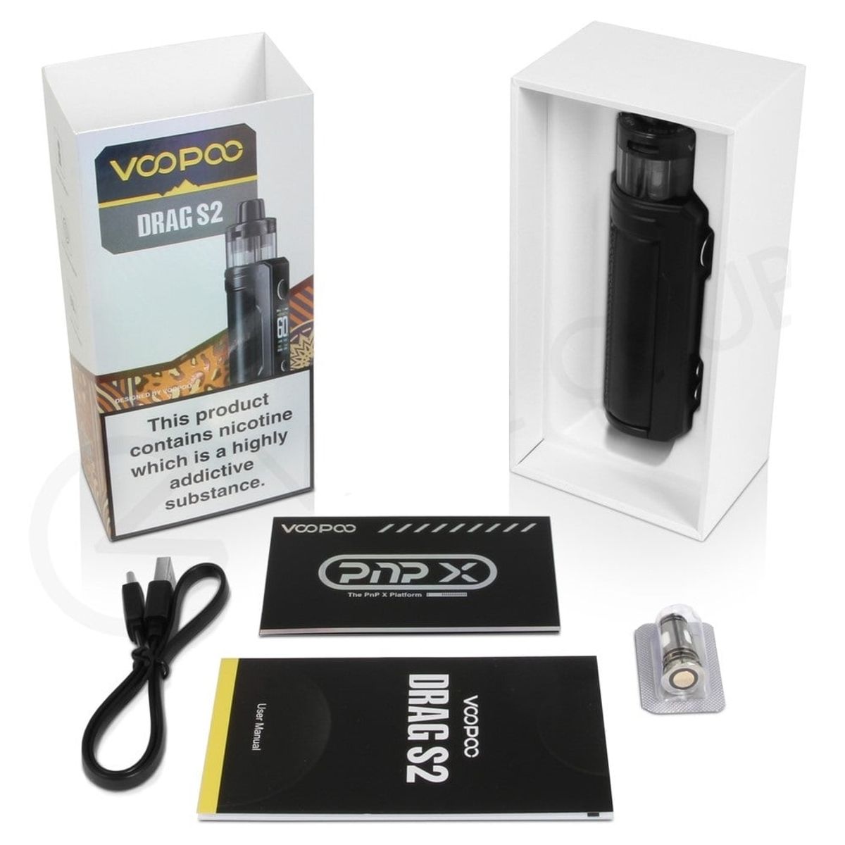 VOOPOO - VOOPOO Drag S2 Kit 60w 2500mAh 5ml PnP X - GRAY METAL