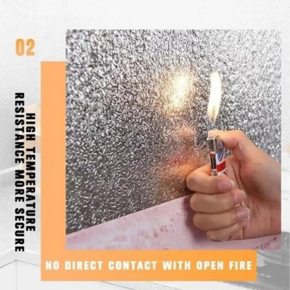 GENERICO - Papel de Aluminio Cocina Pegatina Autoadhesiva Impermeable