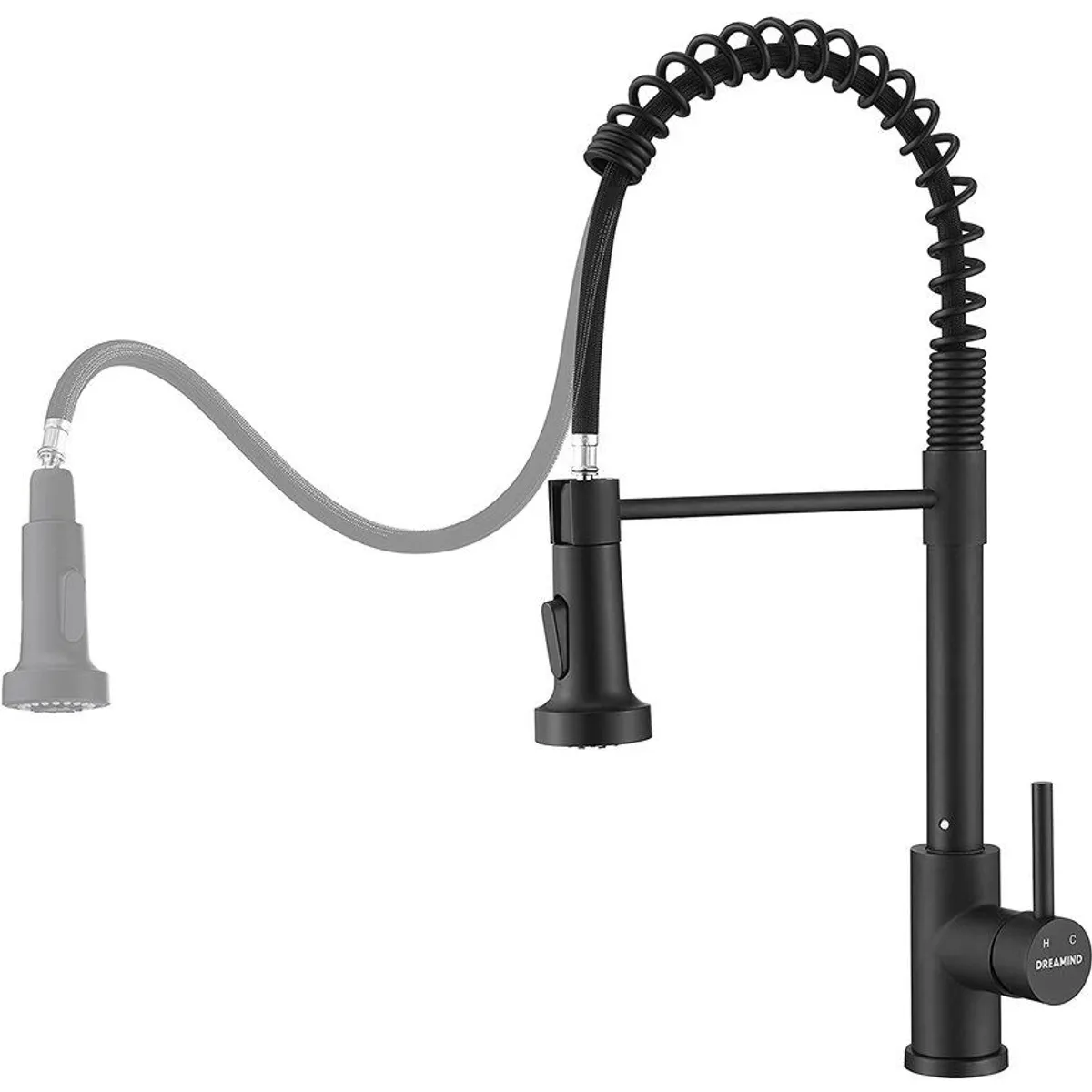 PUREPOWER - Grifo llave lavaplatos monomando cocina extensible triple