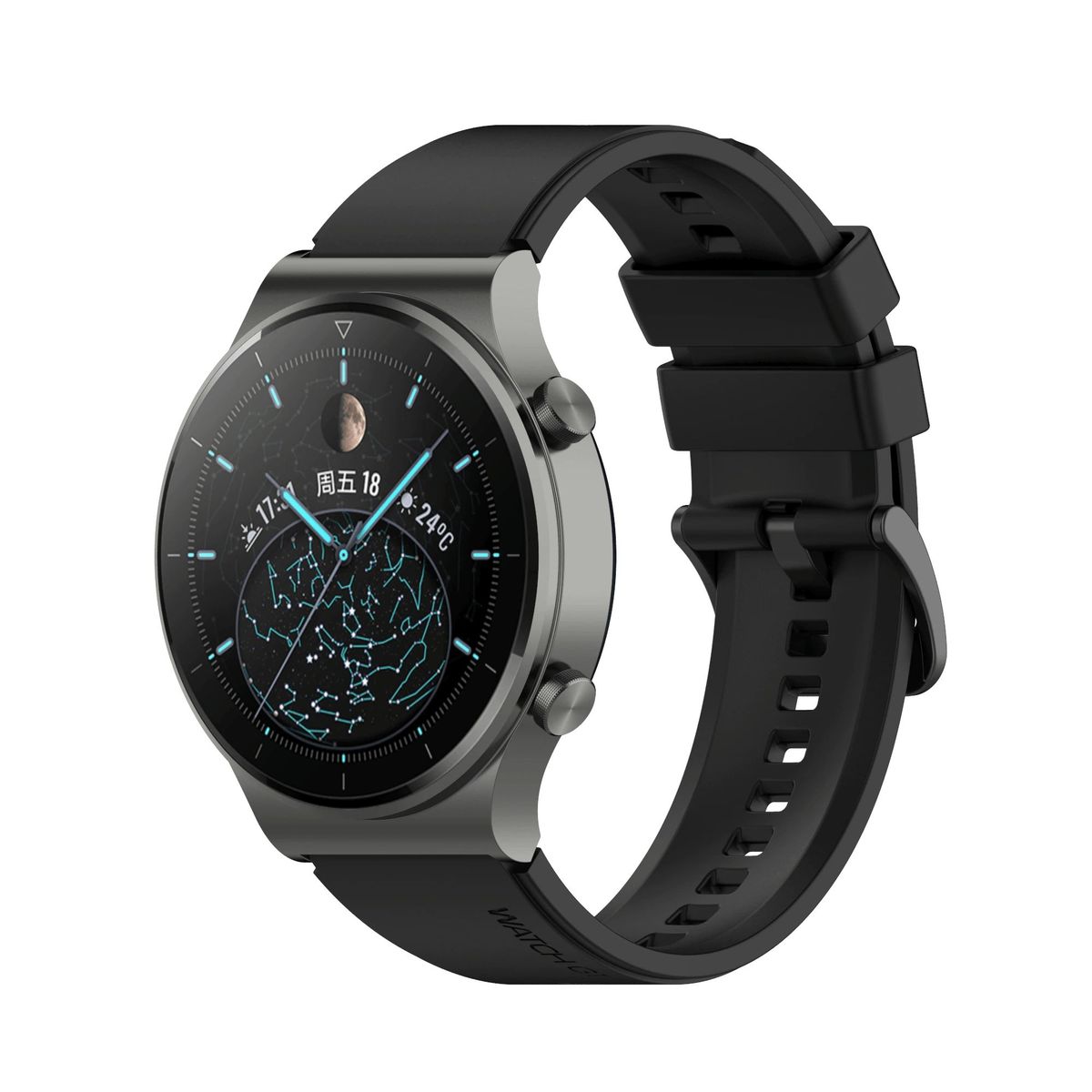 GENERICO - Correa Silicona X para XIAOMI IMILAB W12 - KW66 - Negro