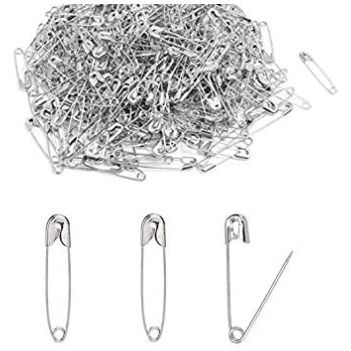 GENERICO - Imperdible Caja Con 1728 Pines Seguros Escarapelas Cordones