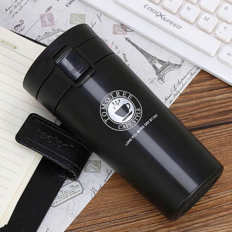 INSPIRA MARKET - Taza vaso termico de acero inoxidable 380ml coffe