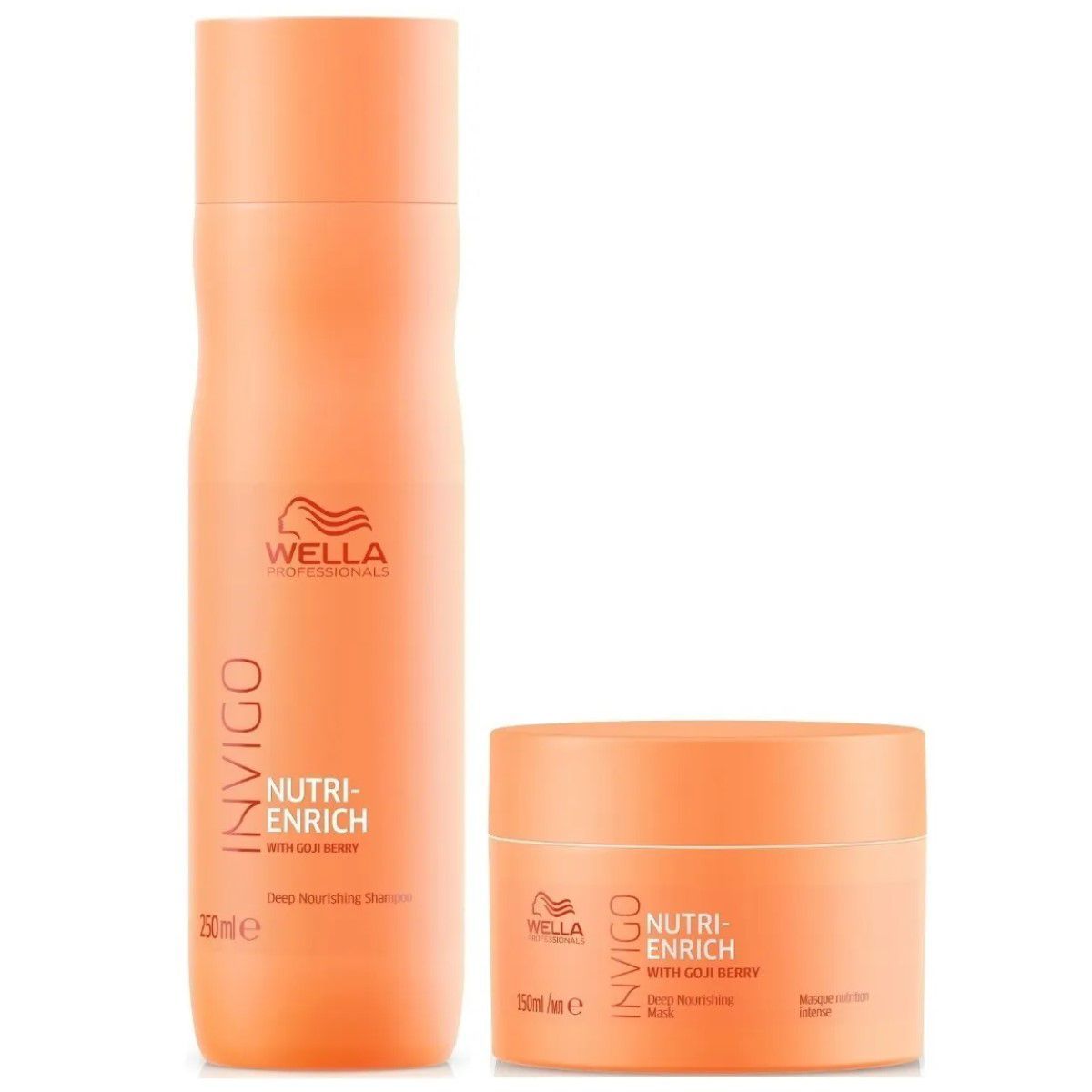 WELLA - Shampoo Nutritivo 250ml  +Mascarilla Invigo Nutri Enrich Wella