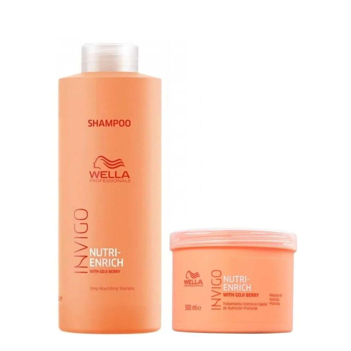 WELLA - Shampoo Nutritivo 1000ml   +Mascarilla 500ml Invigo Nutri Enrich Wella