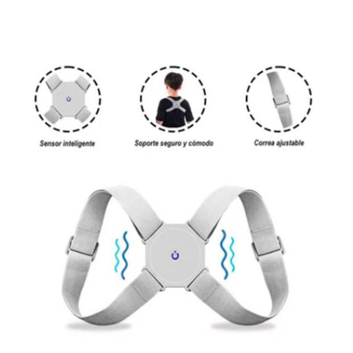 GENERICO - Corrector de Postura Inteligente con Sensor de Vibración