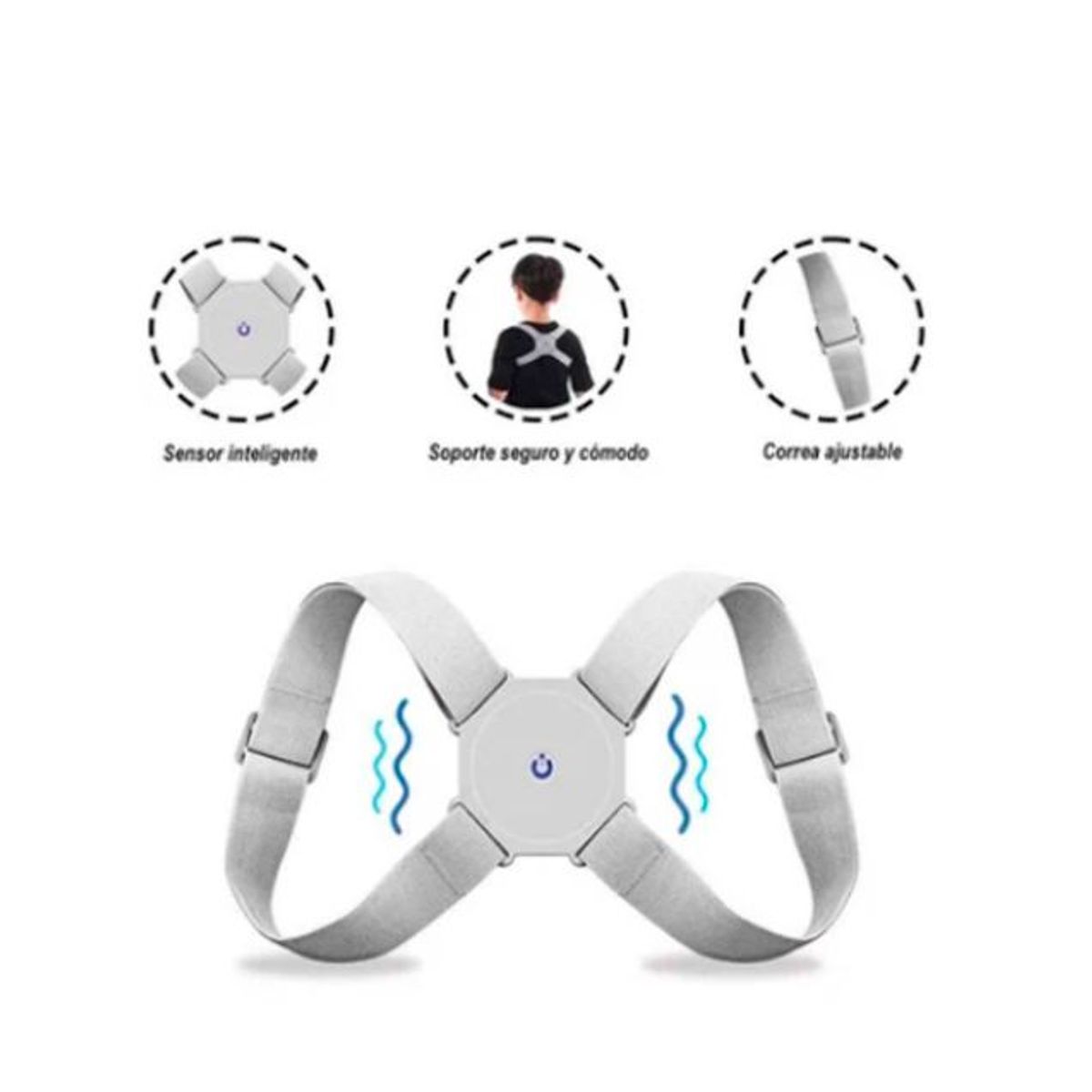GENERICO - Corrector de Postura Inteligente con Sensor de Vibración