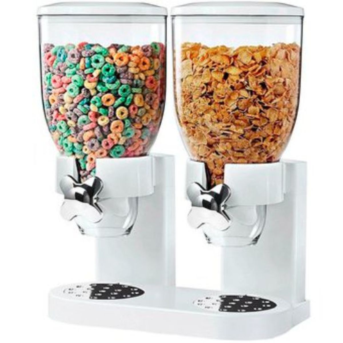 GENERICO - Dispensador de Cereales Doble Blanco
