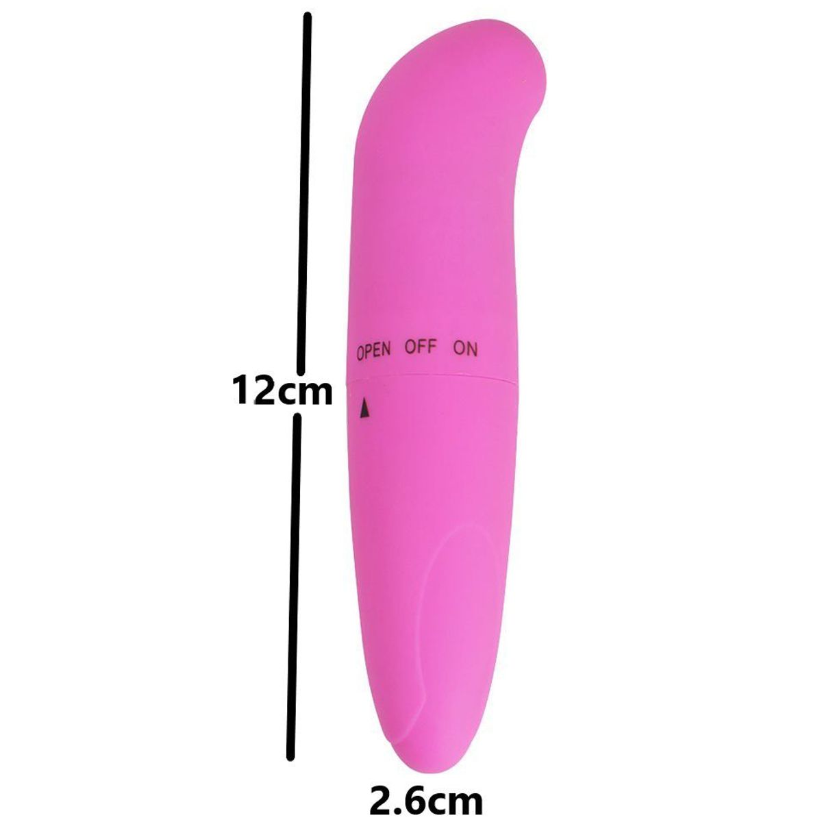 GENERICO - Potente vibrador de 1 Velocidad de Silicona consolador