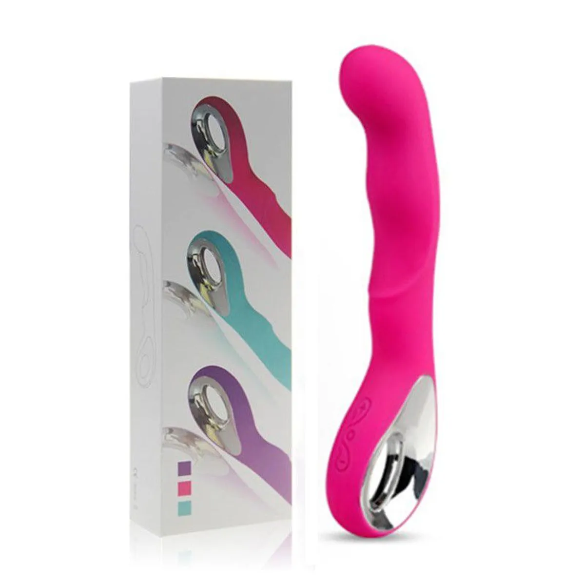 GENERICO - Vibrador de 12 Velocidades de Silicona vaginal y anal