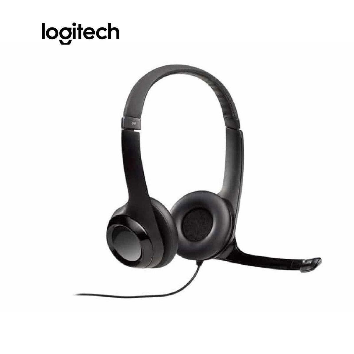 LOGITECH - Audífono Logitech H390 Negro Micro Cancelación De Ruido USB Negro