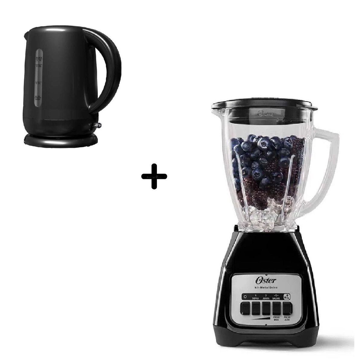 OSTER - Licuadora BLSTKAGMPB -Hervidor Electrico 1-7lt