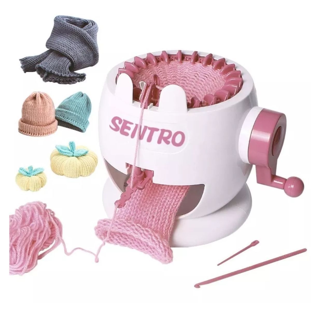 GENERICO - Máquina de tejer, 22 agujas, telar de tejer inteligente