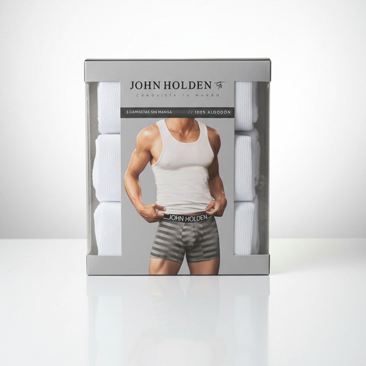 JOHN HOLDEN - Pack x3 BVD John Holden  - Blanco..