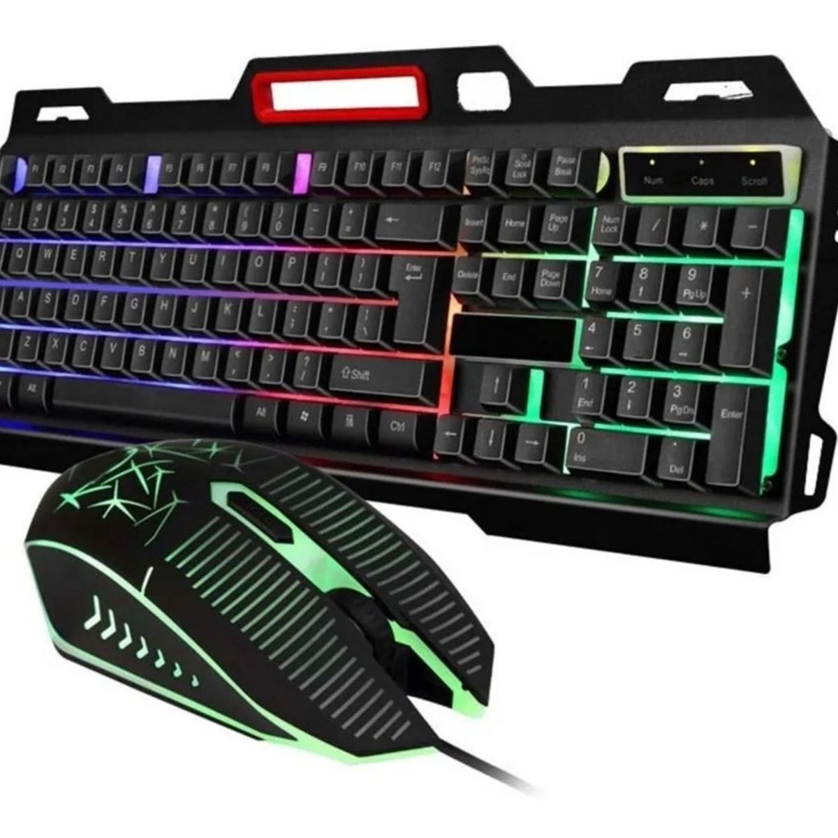 SEISA - Kit Teclado Y Mouse Gamer Retroiluminado