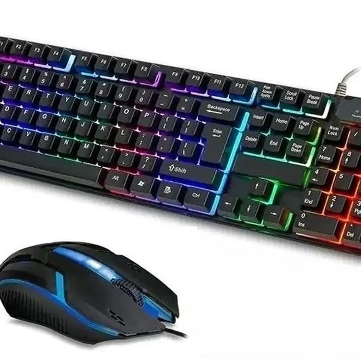 SEISA - Kit Teclado Y Mouse CMK 188 Gamer Retroiluminado
