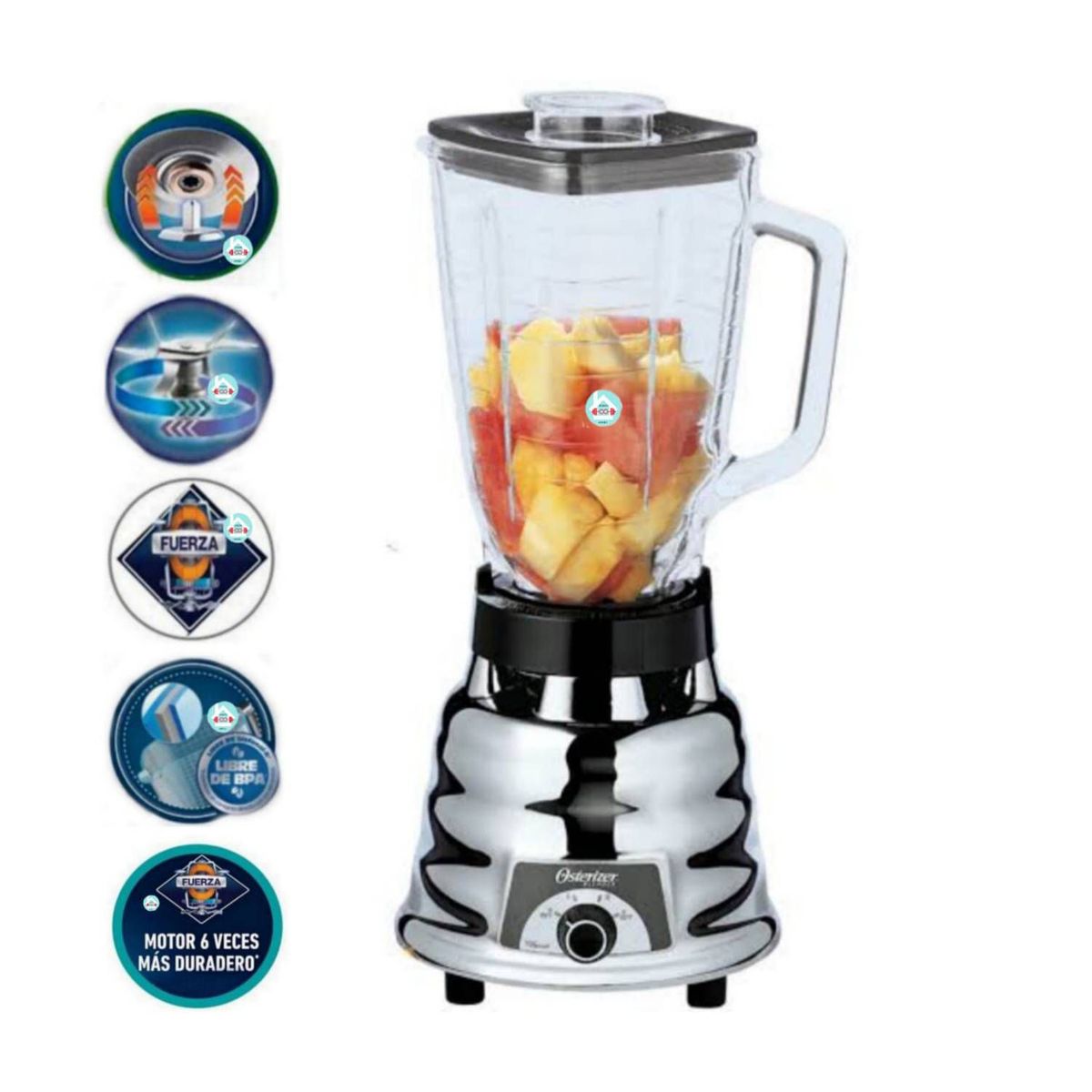 OSTER - Licuadora 250-22 600W 2 velocidades 1.25L